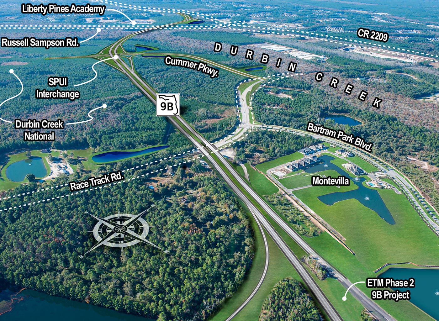 State Road 9B Map