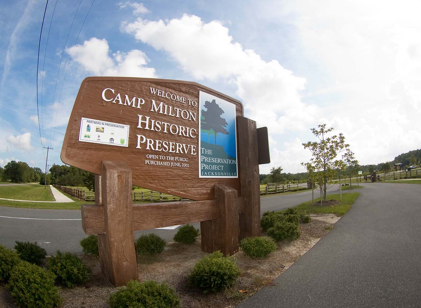 Camp Milton Entryway